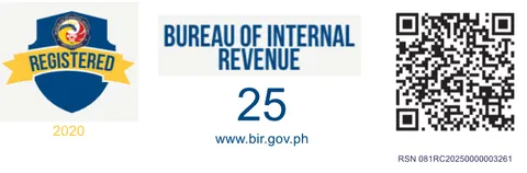 BIR（フィリピン内国歳入庁）登録済み